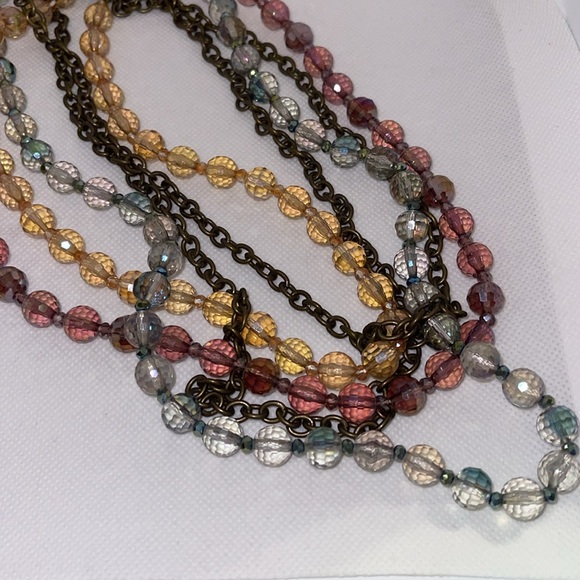 Magnetic Clasp Facet Bead Necklace - Picture 2 of 6